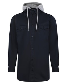 Bigdude Overshirt With Hood Navy